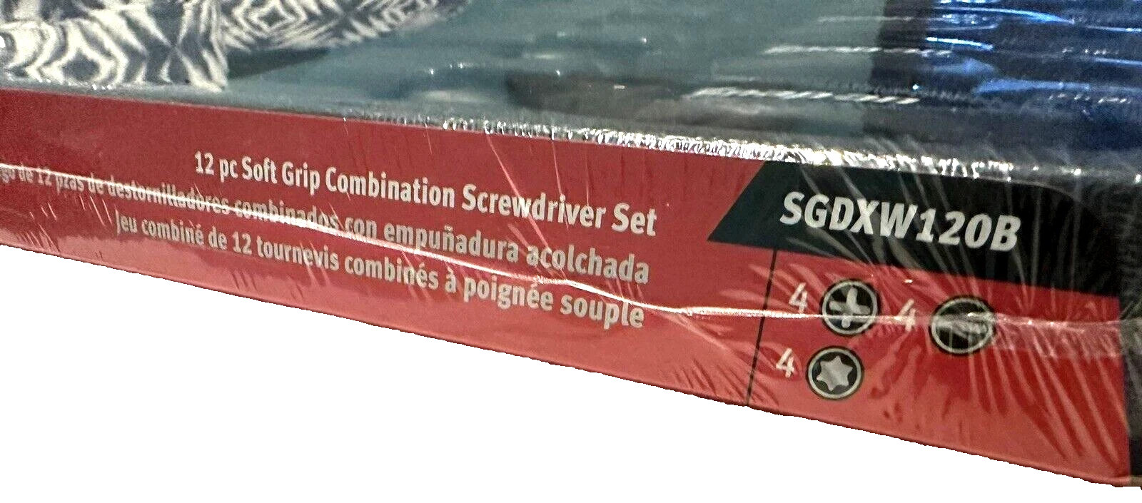 Snap-On BLACK 12 pc soft grip combination screwdriver set SGDXW120B NEW USA