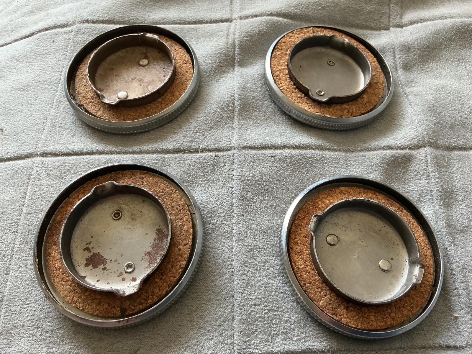Chrome plated vintage gas cap