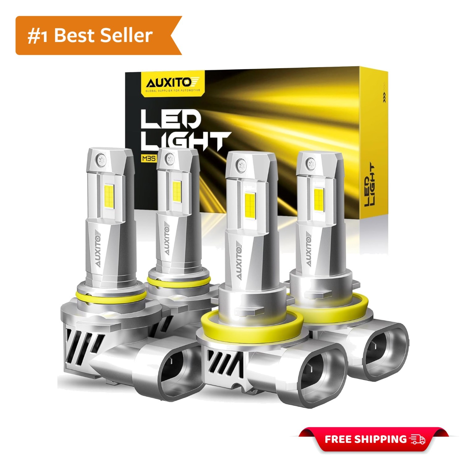Canbus Ready 9005 H11 LED Bulbs Combo – Long Lasting 50,000 Hours – Pack of 4