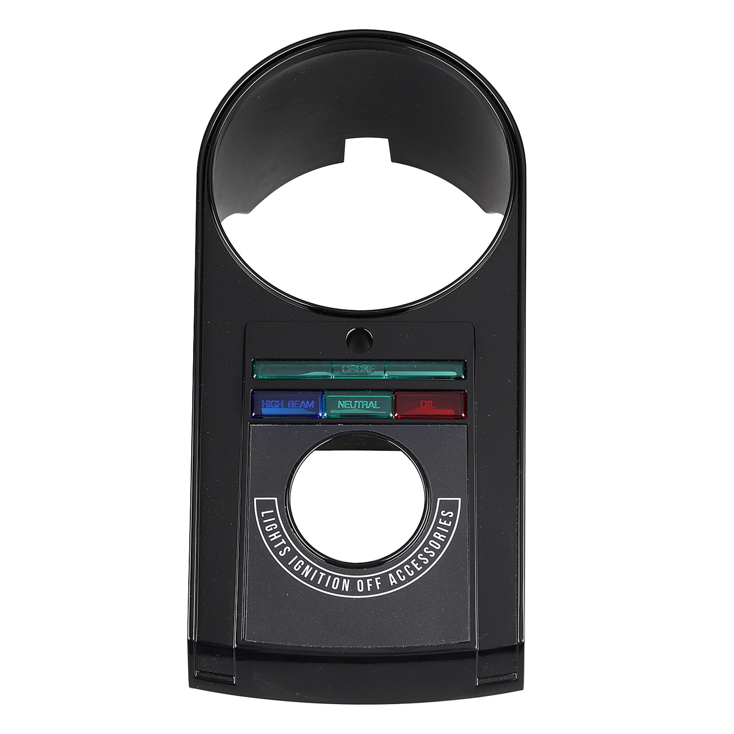 Black ABS Plastic Front Speedo Dash Panel Cover Kit For Harley Electra Glide FLH