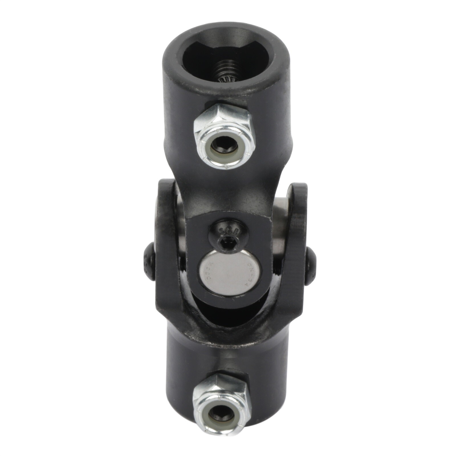 3/4 DD x Triangle Single Shaft Coupler Universal Steering U-Joint Black For Ford