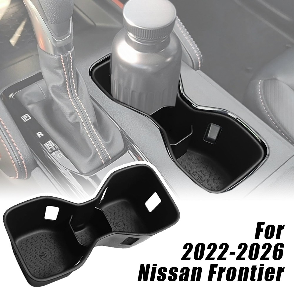 For 2022-2026 Nissan Frontier Center Console Cup Holder Inserts Drink Stopper