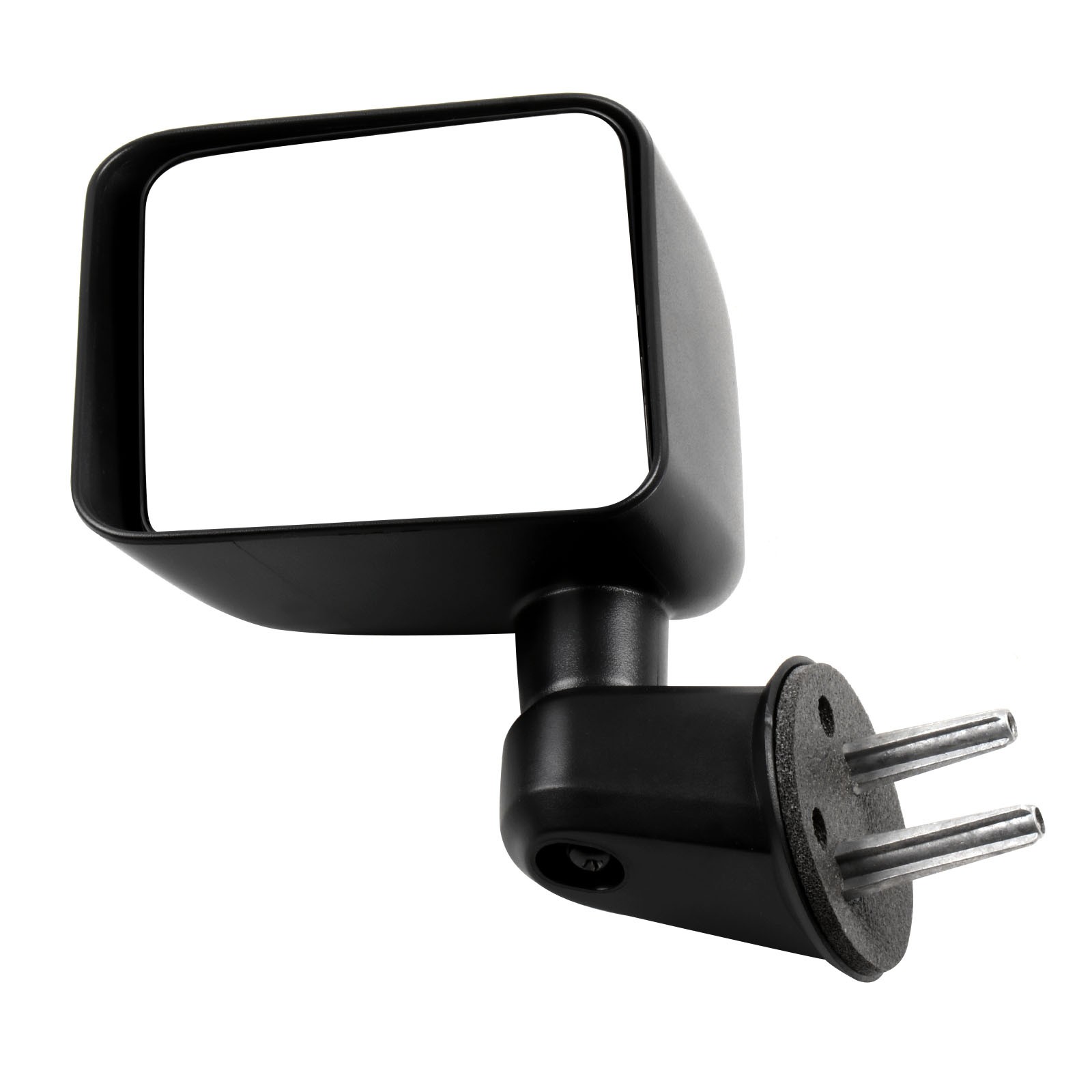View Mirror Compatible With 2007-2017 Jeep Wrangler Left Side Manual Fold Black