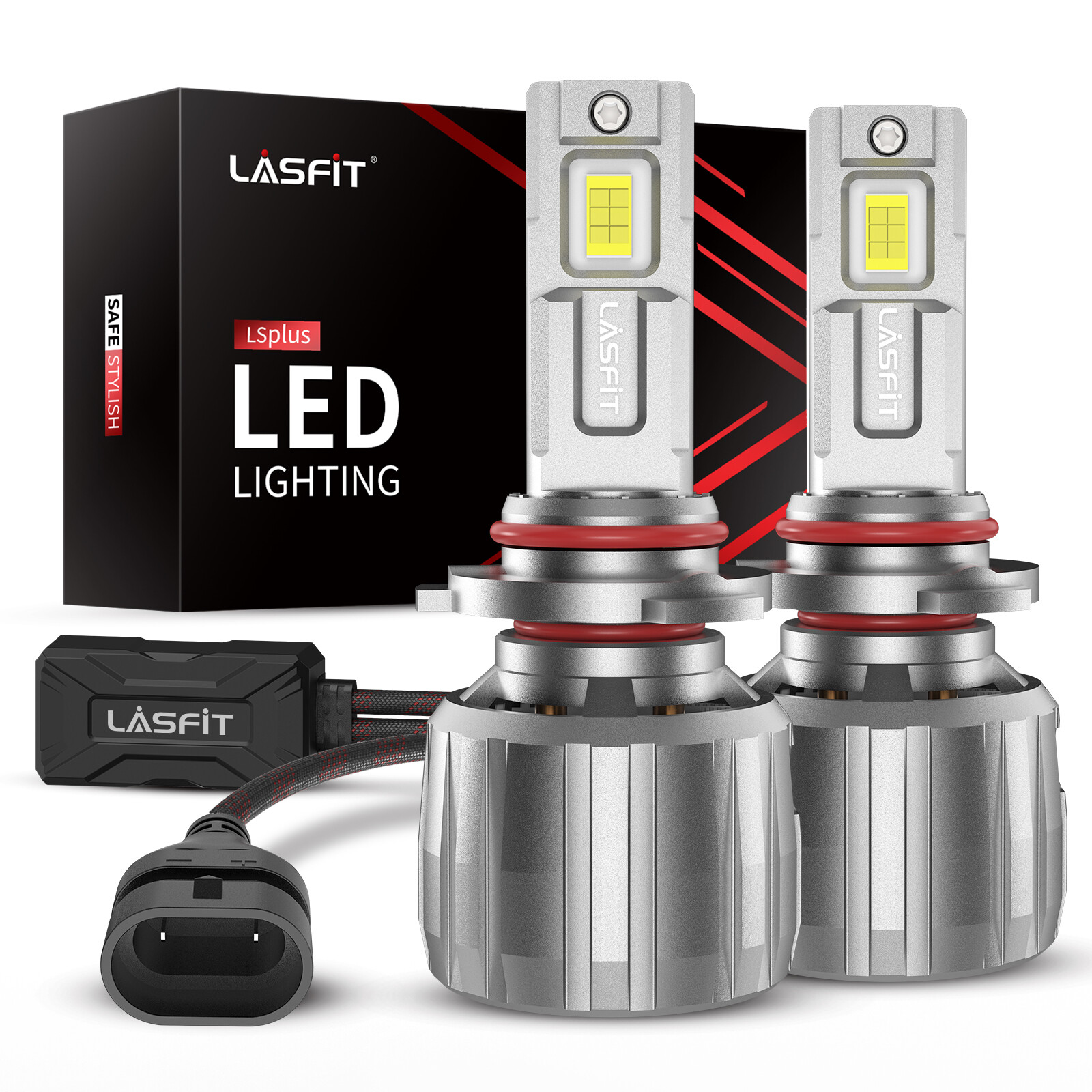 LASFIT 9006 LED Headlight Bulbs Conversion Kit Low Beam 130W 13000LM 6000K White