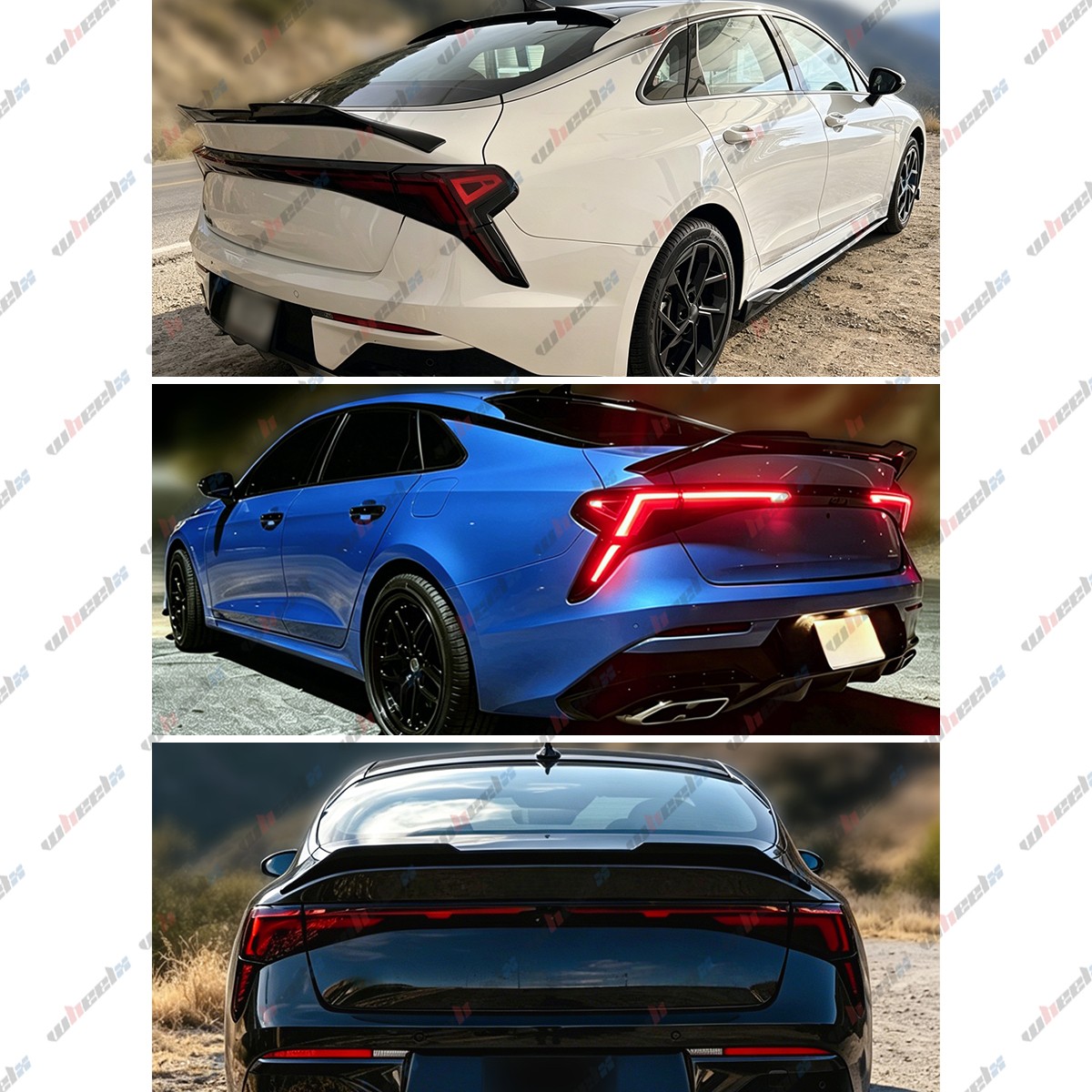 Gloss Black For 2025-2026 Kia K5 OPTIMA V Style Highkick Duckbill Trunk Spoiler