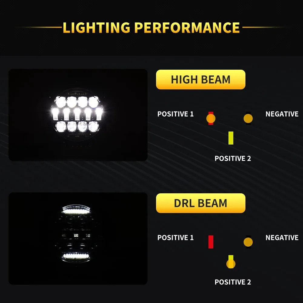 6” Round LED Work Light Bar Spot Offroad Truck SUV ATV Driving Bumper Fog Pods