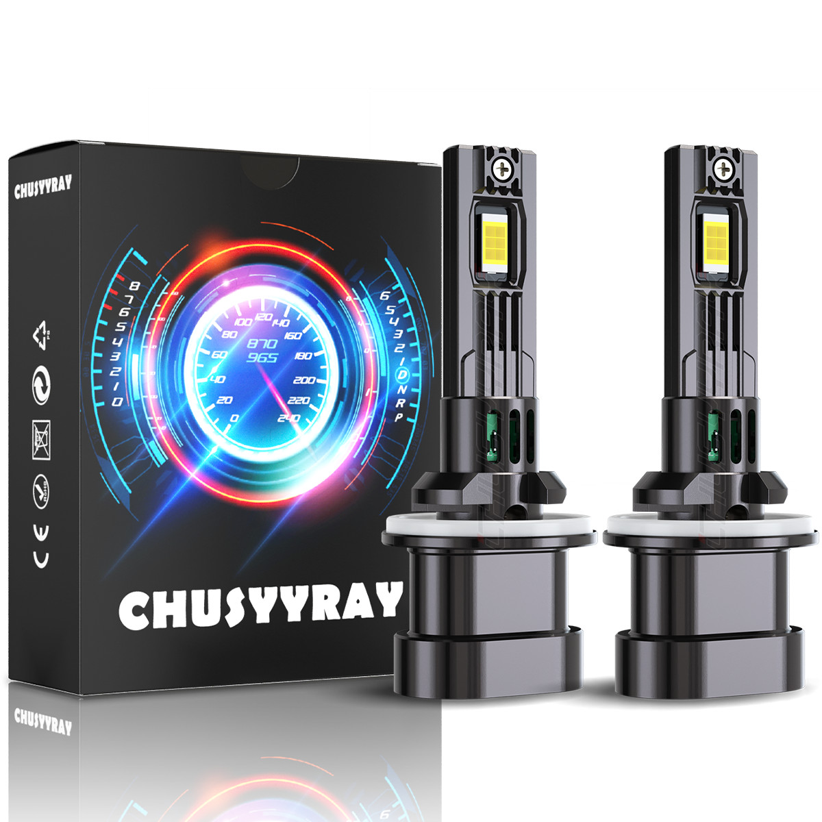 2PCS LED Headlights Combo Bulbs For Arctic Cat 0609-252 0609-251 High Low Beam