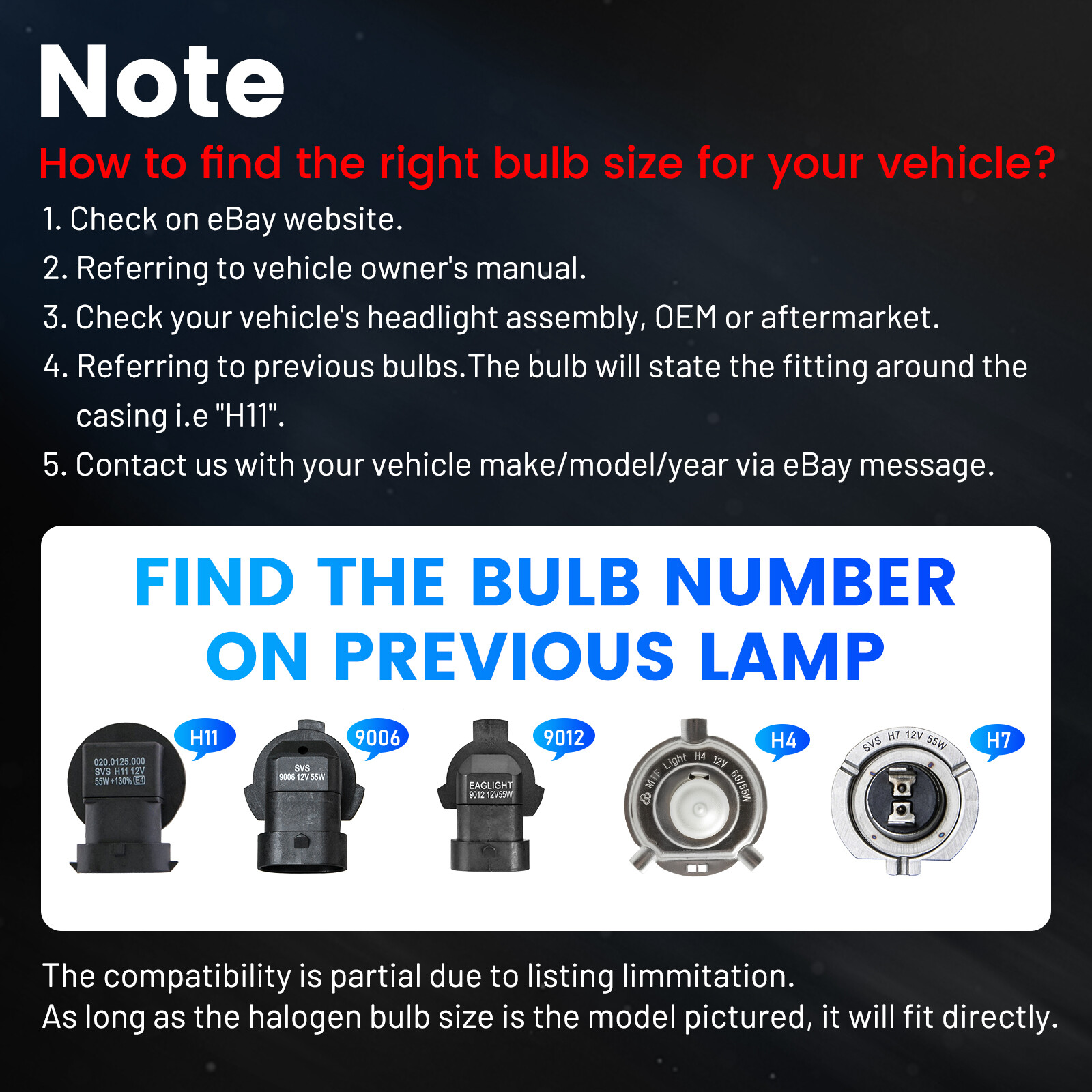 NOVSIGHT LED Headlight Bulbs H13 9008 6500K 55W High Low Beam 300% Super Bright