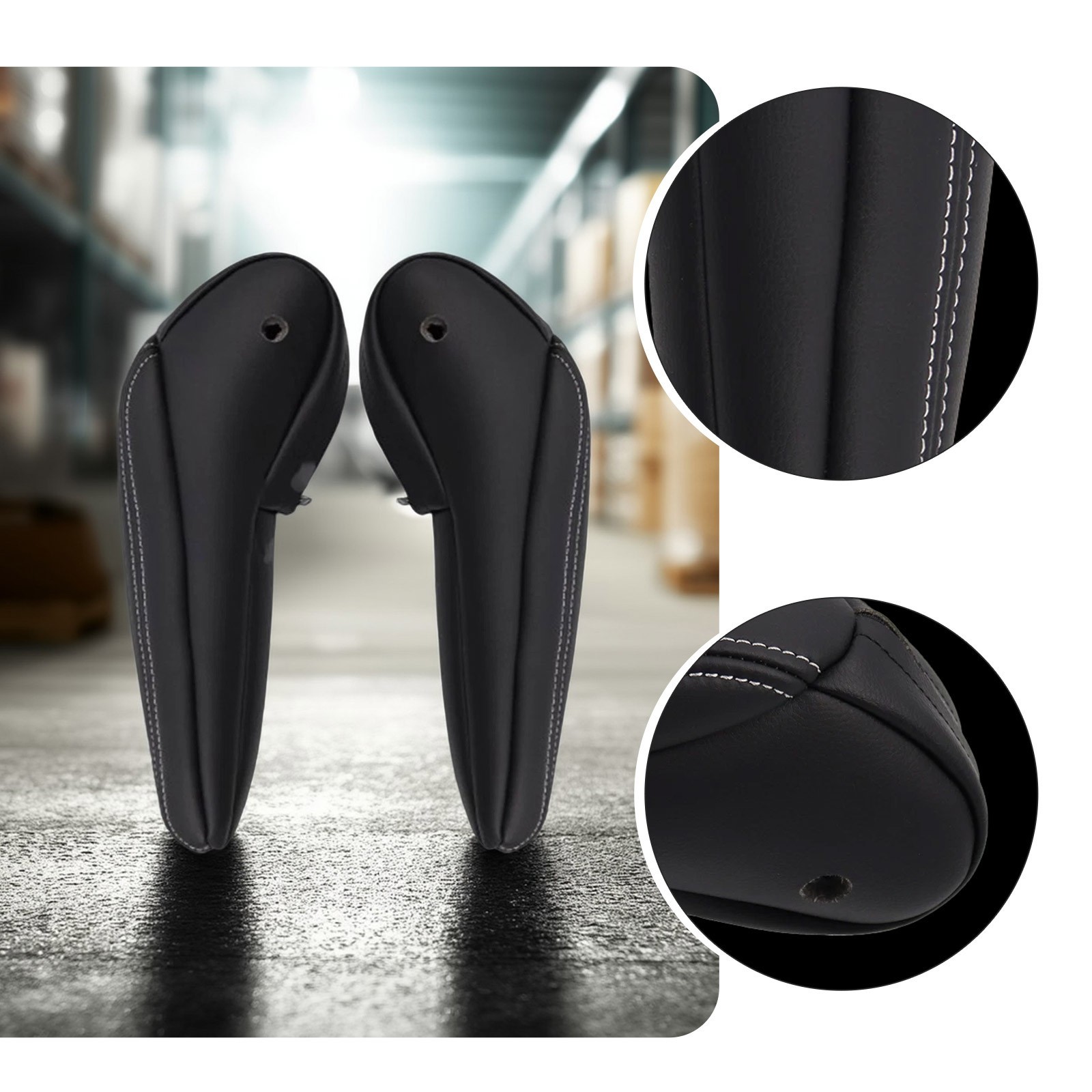 For 2011-2020 Dodge Grand Caravan Town Country Seat Armrest Cover Black 1 Pair