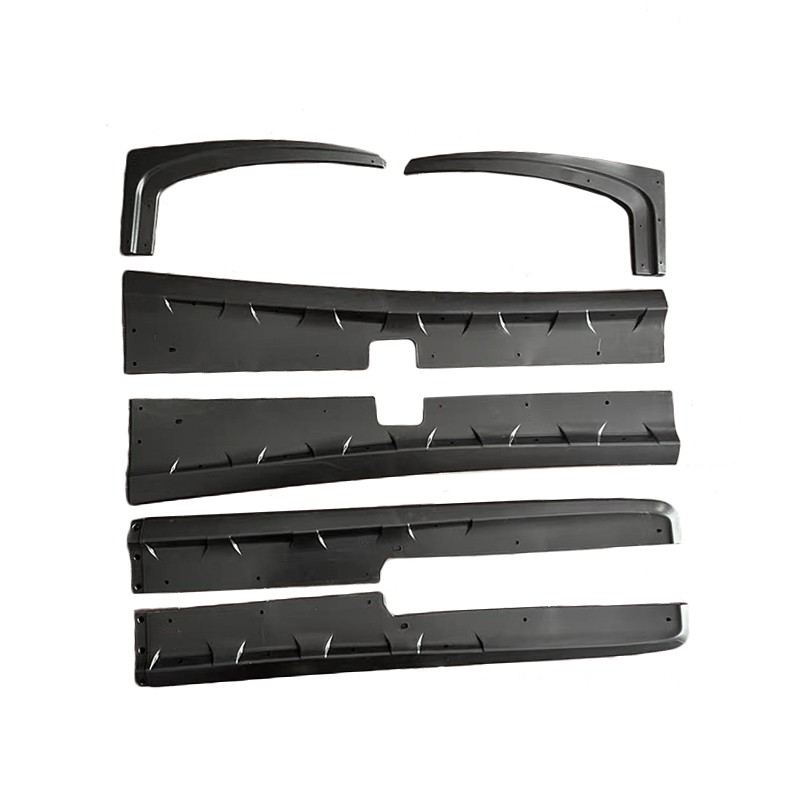For Corvette 97-04 C5 | ZR1 ABS Plastic Matte Black Side Skirts Panel & Mud Flap