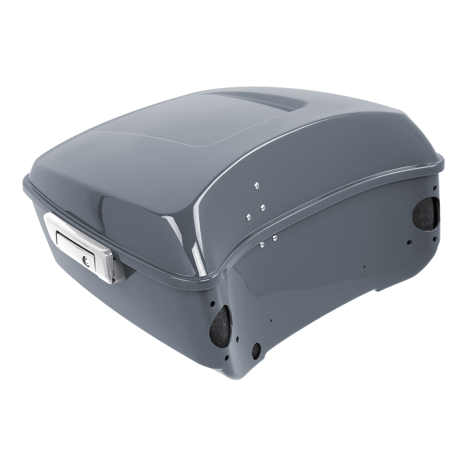 King Trunk Backrest Rack Mount Fit For Harley Touring 14-2025 Gunship Gray