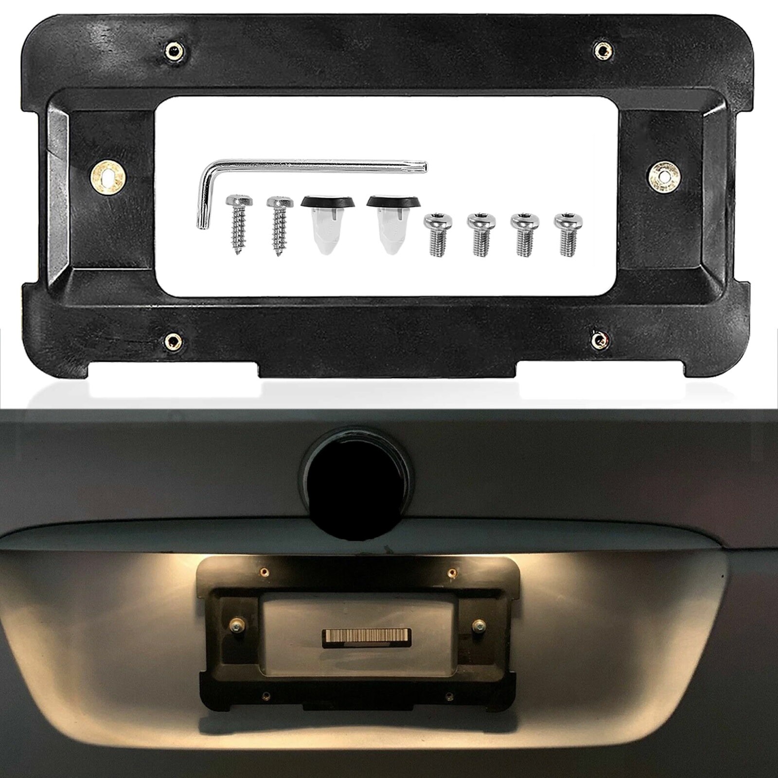 Rear License Plate Base Mount Bracket Frame Holder For BMW Replace 51187160607