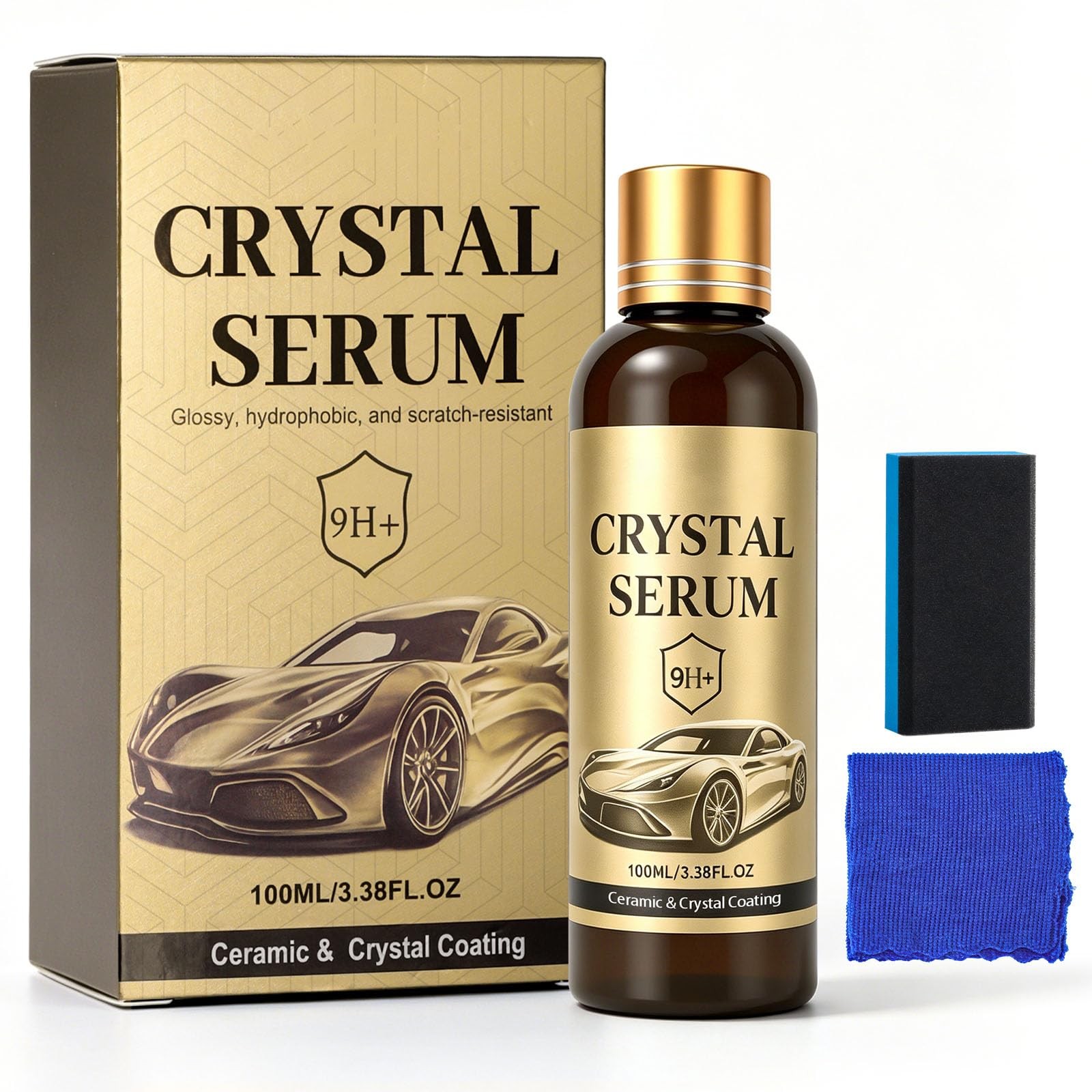 Ptz Crystal Serum, Serum Ceramic Coating, 3.38 Fl Oz (Pack of 1)