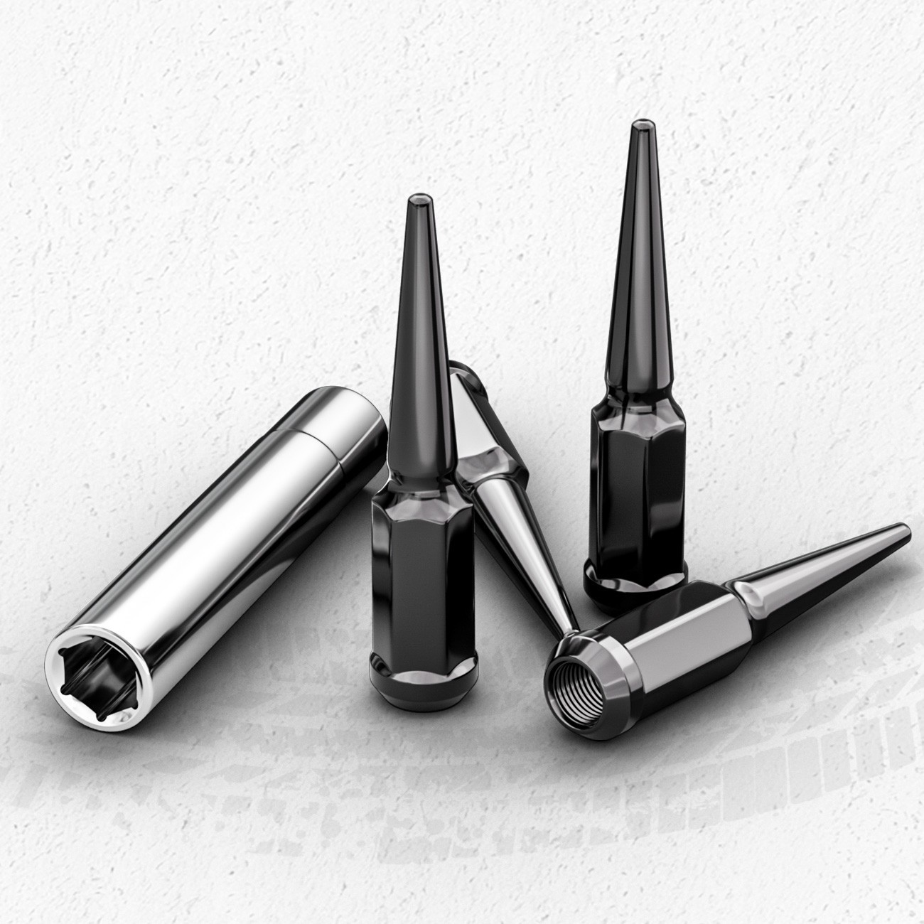 Spike Lug Nut Socket for 1/2″-20/M14x1.5/M14x2.0/M12x1.25/9/16-18″ Spiked Nuts