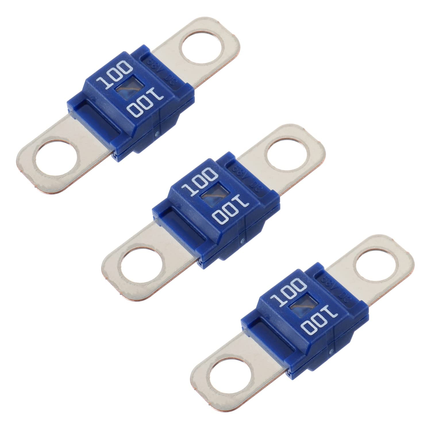 BOJACK AMI/Midi 100A High Current Fuse – Bolt-on 100 Amp for Cars, Blue
