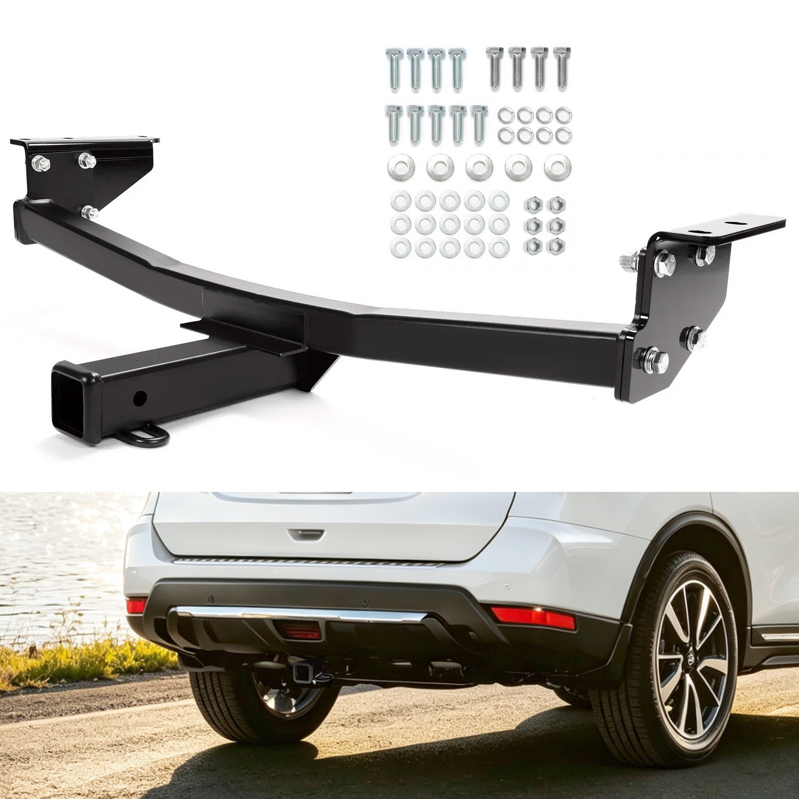 For Nissan Rogue 2008-2020 Class 3 Trailer Hitch Tow 2” Receiver Powder Coated