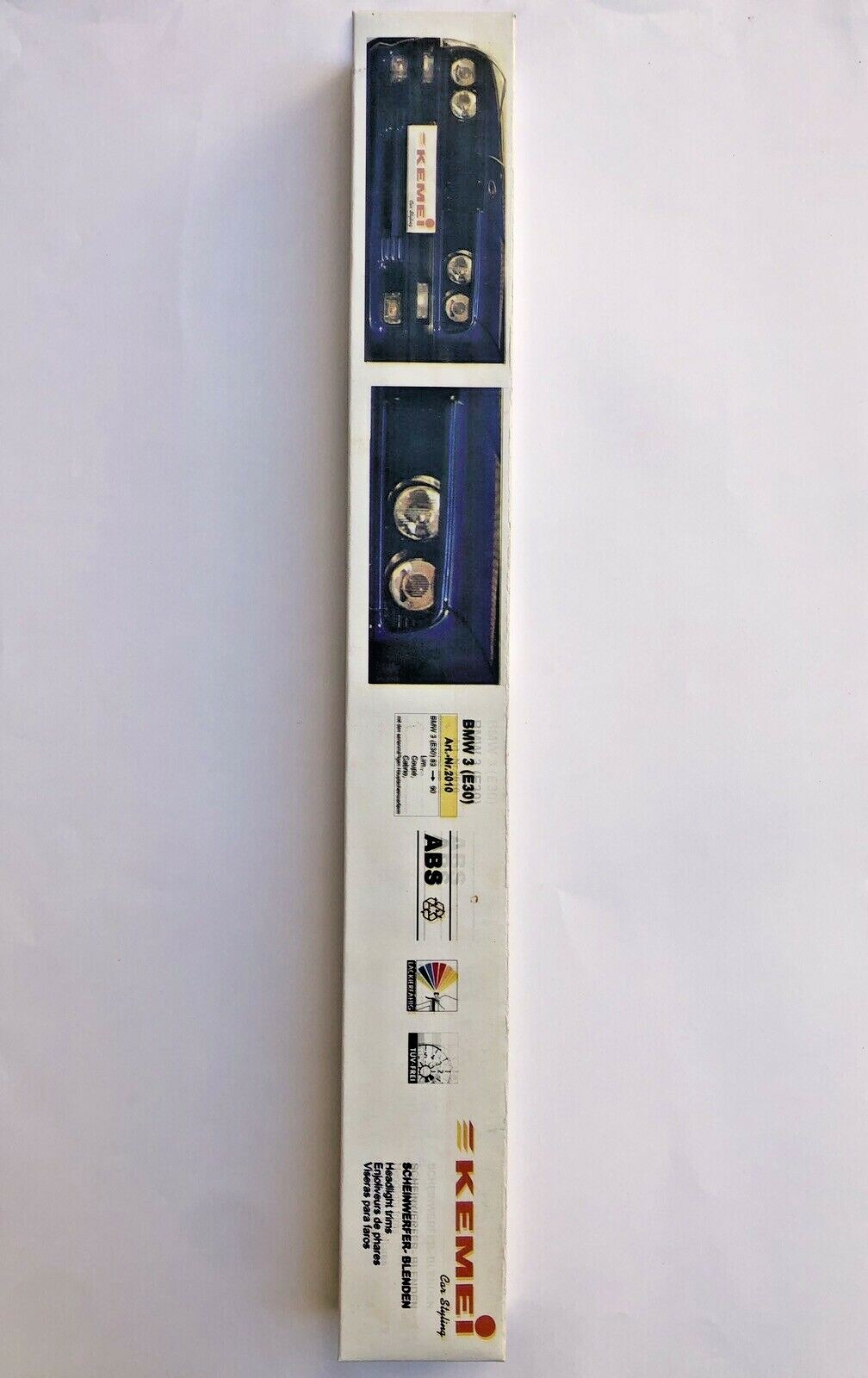 BMW E30 3-series Tuning ABS PLASTIC Headlight Trims Covers Eyebrows Eyelids Pair