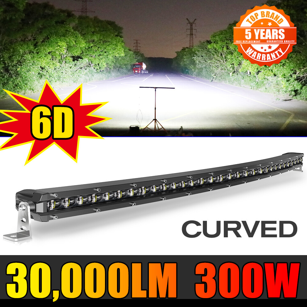 32inch SLIM Curved LED Light Bar Spot Flood Driving Offroad Bumper Truck SUV ATV