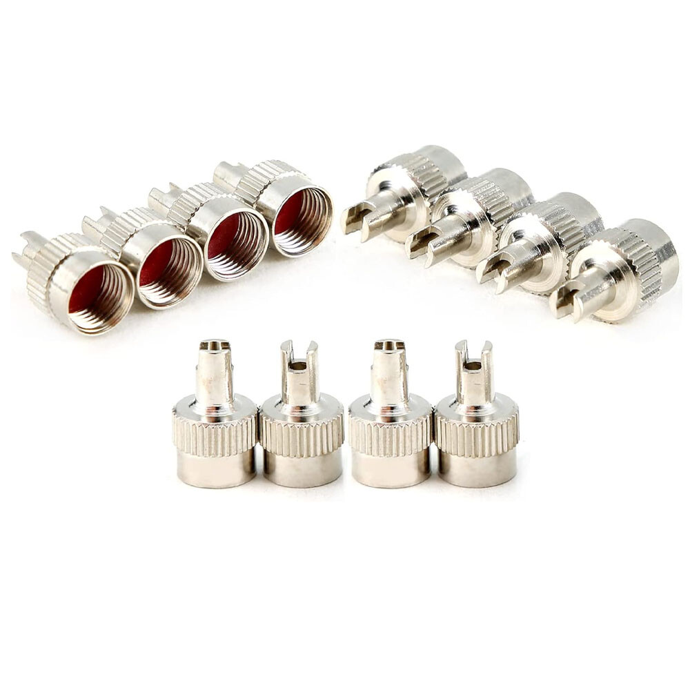 For Schrader Silver Metal Tire Valve Cap Seal Stem Core Remover Tool US -20PC