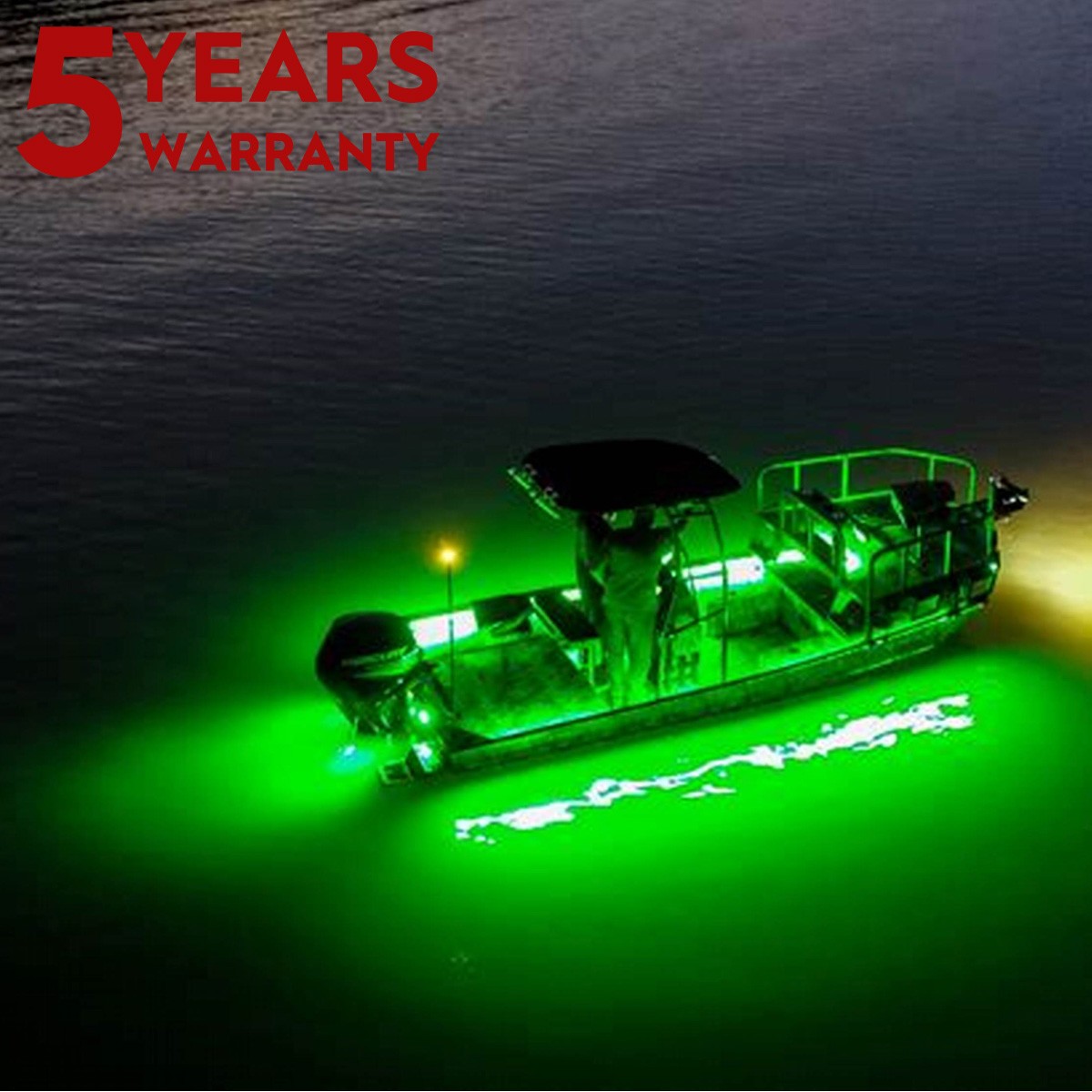 Fishing Boat / Kayak Boat Green Night Fishing LED Light Kit – IP67 Waterproofing