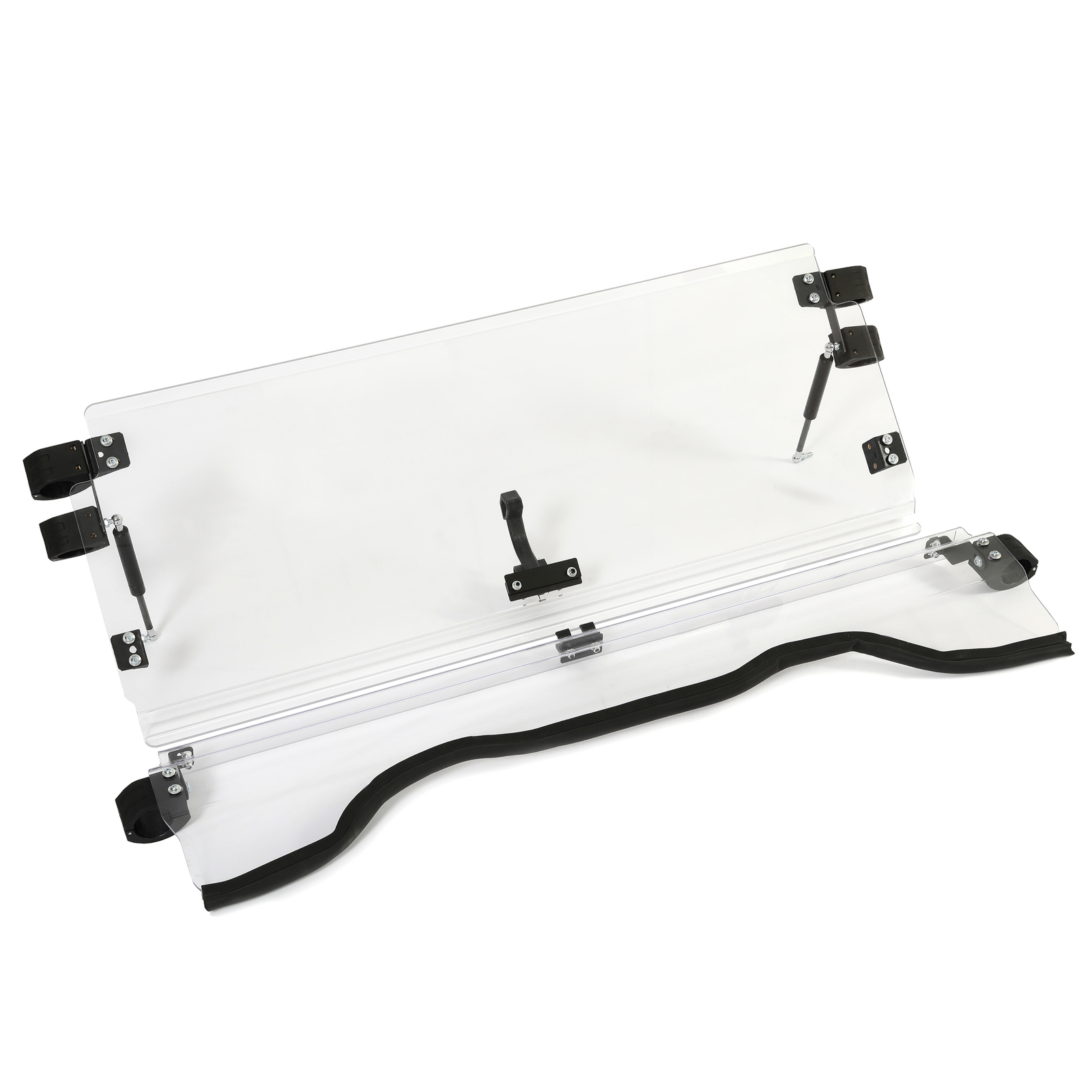 Clear Flip Windshield Scratch Resistant For 14-24 Honda Pioneer 700/700-4 Models