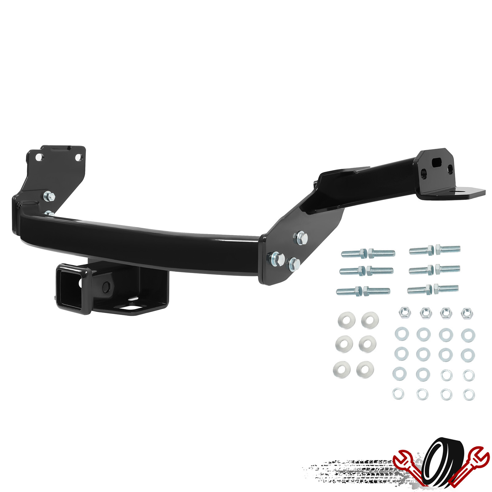 Black For Hyundai Santa Fe Kia Sorento 21-23 Class 3 Trailer Hitch 2” Receiver