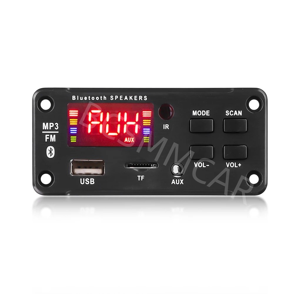 Bluetooth 5.0 Decoder Board Car MP3 Player Power Amplifier USB TF AUX FM Radio
