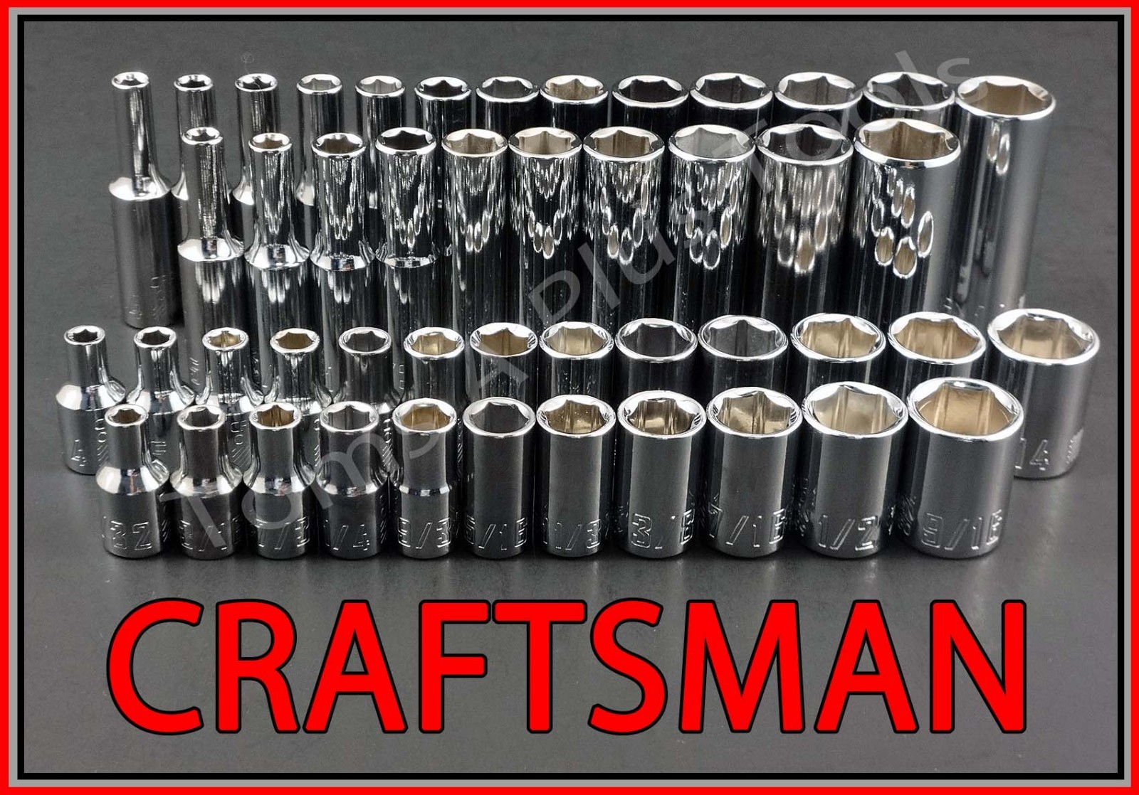 CRAFTSMAN TOOLS 136pc 1/4 3/8 1/2 Short Deep SAE METRIC MM Ratchet Socket Set