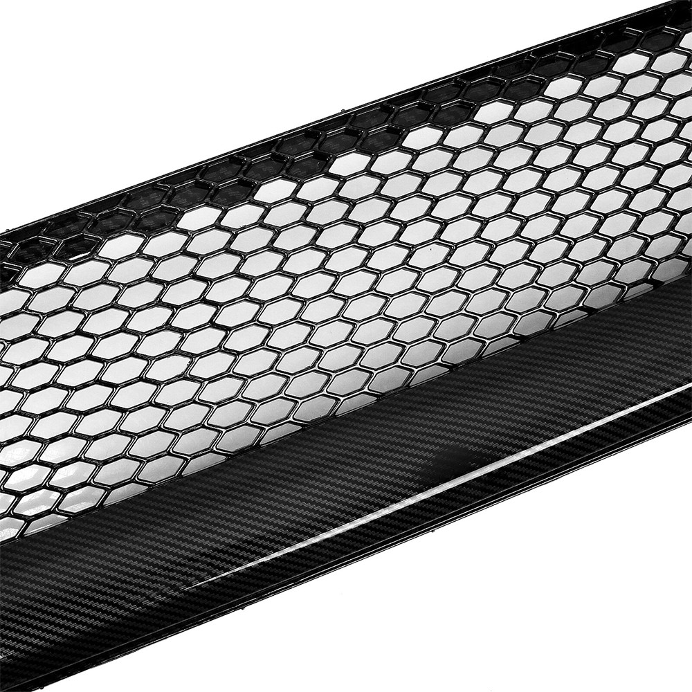 Carbon Fiber Style Honeycomb Front Bumper Grille Grill For Subaru WRX 2015-2017