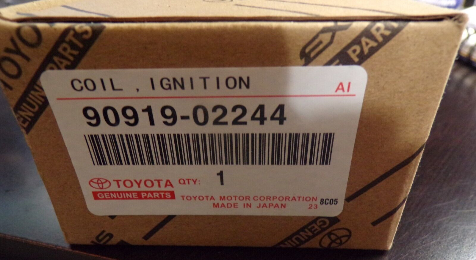 1 PC NEW TOYOTA Ignition Coil 90919-02244 DENSO 90919-02244