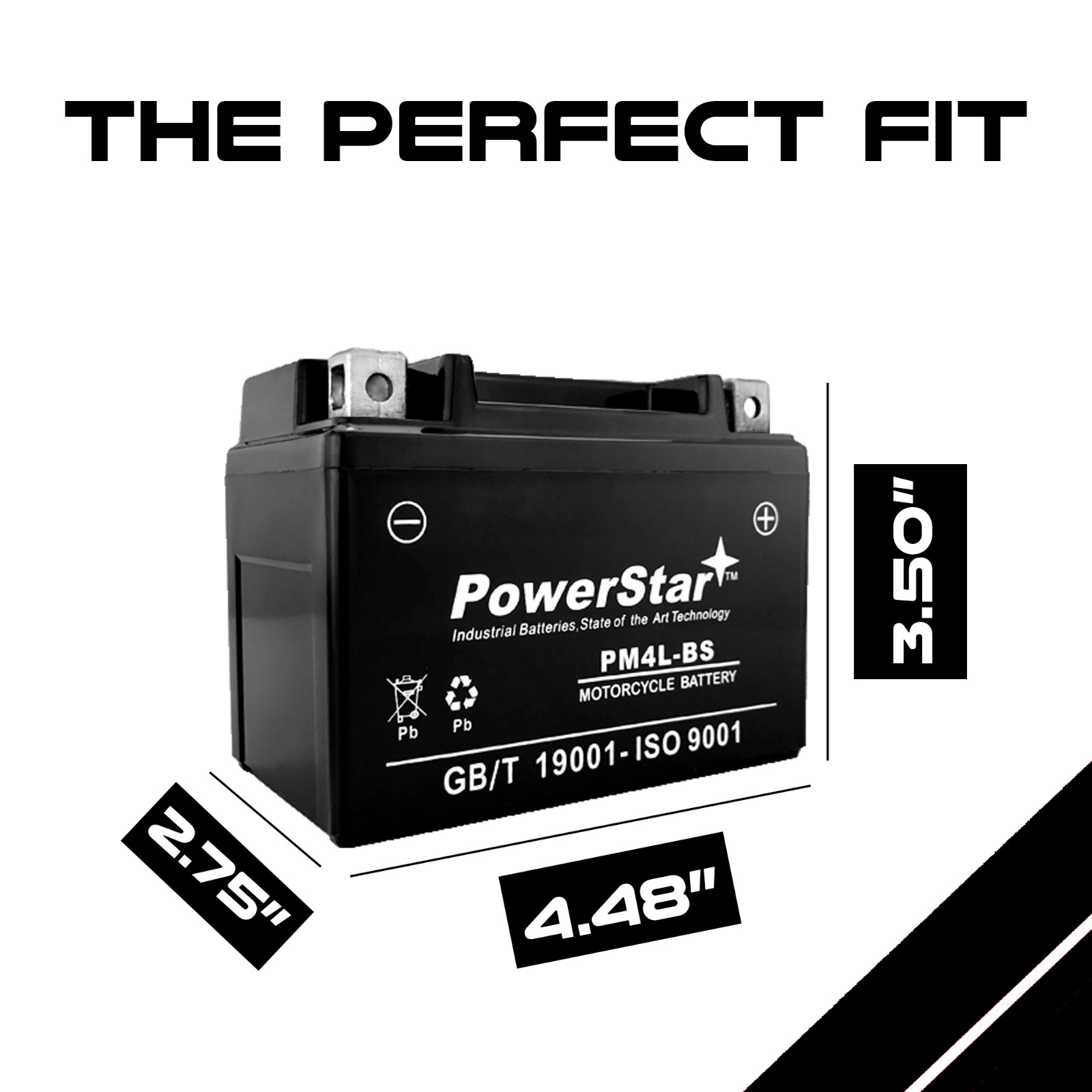 2 YEAR WARRANTY NEW YTX4L-BS AKA CTX4L-BS Motorcycle/PowerSport Battery