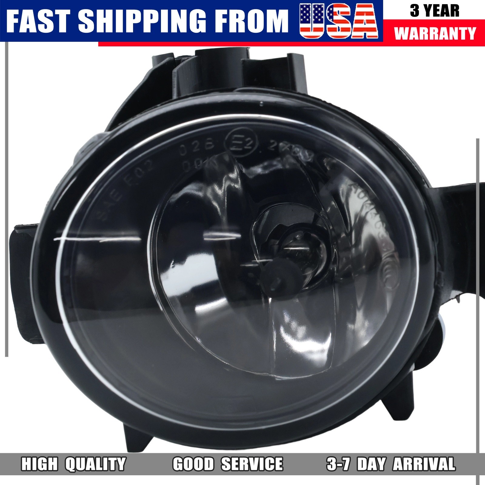 New Warm White Fog Lights w/Bulbs Left Right Pair Fits 07-13 BMW X5 E70 X3