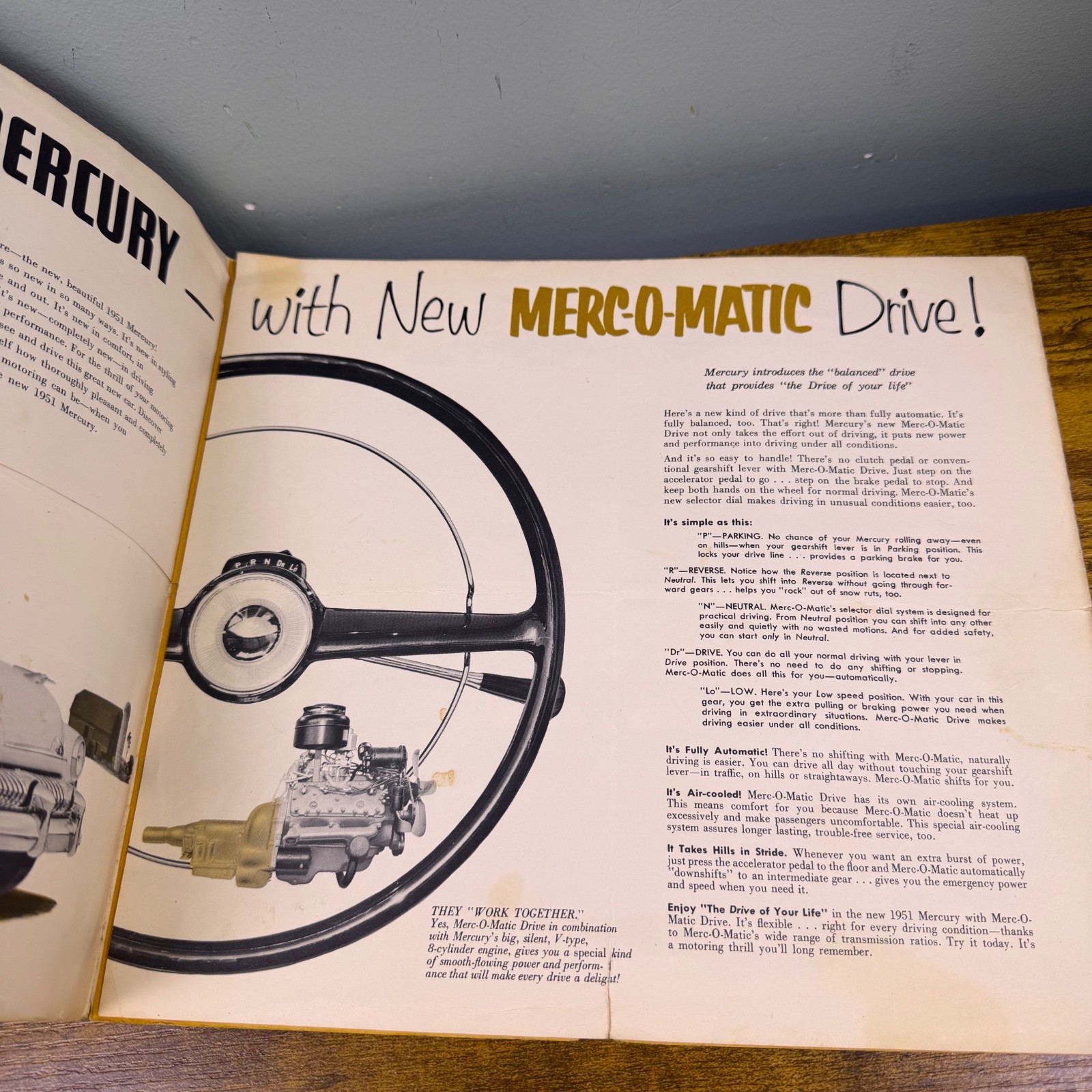 1951 Mercury Mercury O Matic Touch O Matic Sales Brochure Buyer Catalog