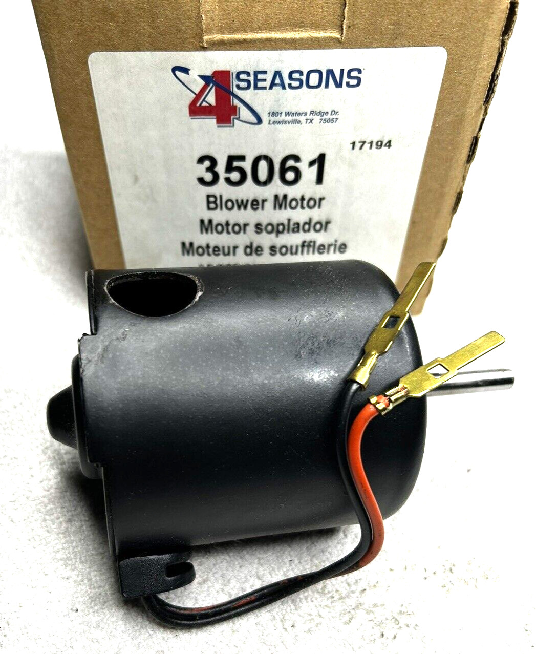 Four Seasons Single Shaft Vented Blower Motor w/o Wheel 35061