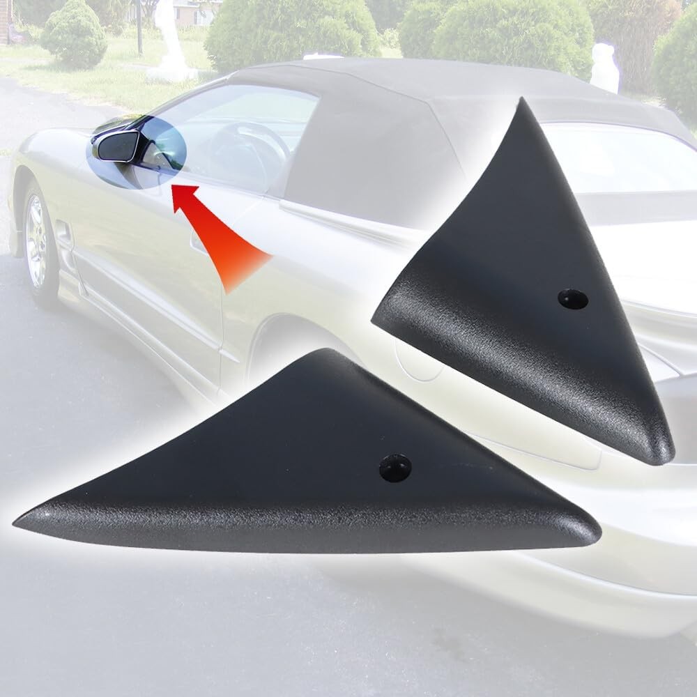 Left & Right Power Mirror Bezel Trim Panels for 1993-02 Pontiac Firebird Camaro