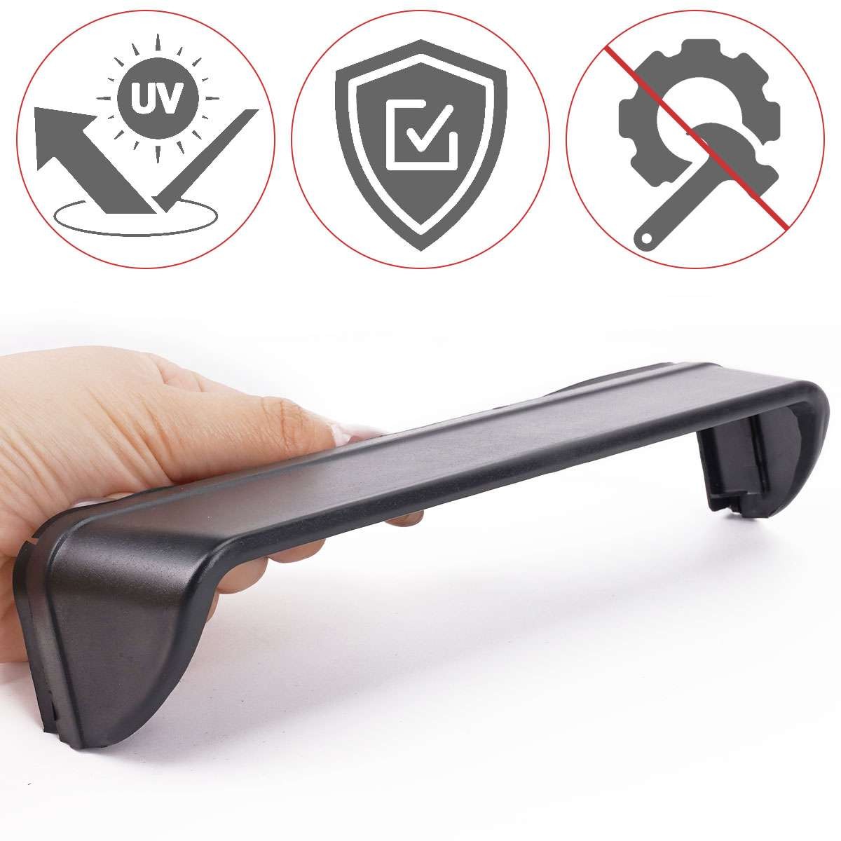 Black Car GPS Navigation Hood Visor Radio Sun-Shade Anti-Glare Cover Accessories