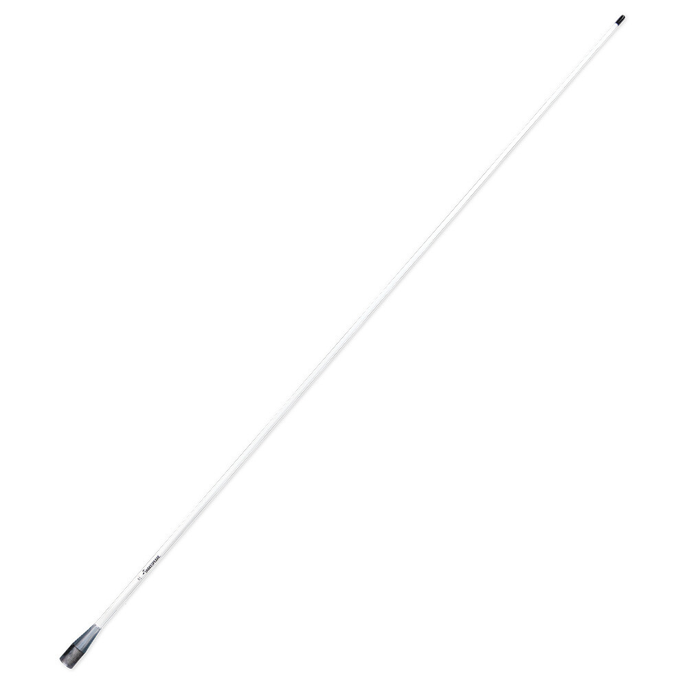 Shakespeare 5FT VHF Marine Radio Antenna Classic 3dB Boat Chrome Ferrule WHITE