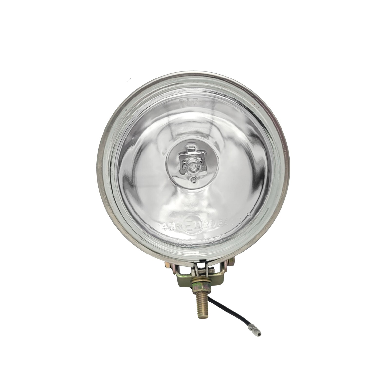 UNIVERSAL 4″ ROUND CLEAR GLASS LENS OFF ROAD FOG DRIVING BUMPER LIGHTS LAMPS KIT