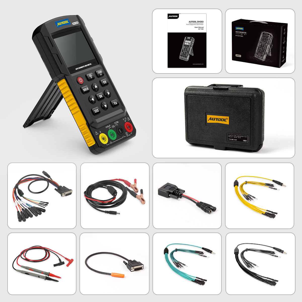 Car Diagnostic Multimeter AC DC Voltage Oscilloscope Relay Circuit Tester K/CAN