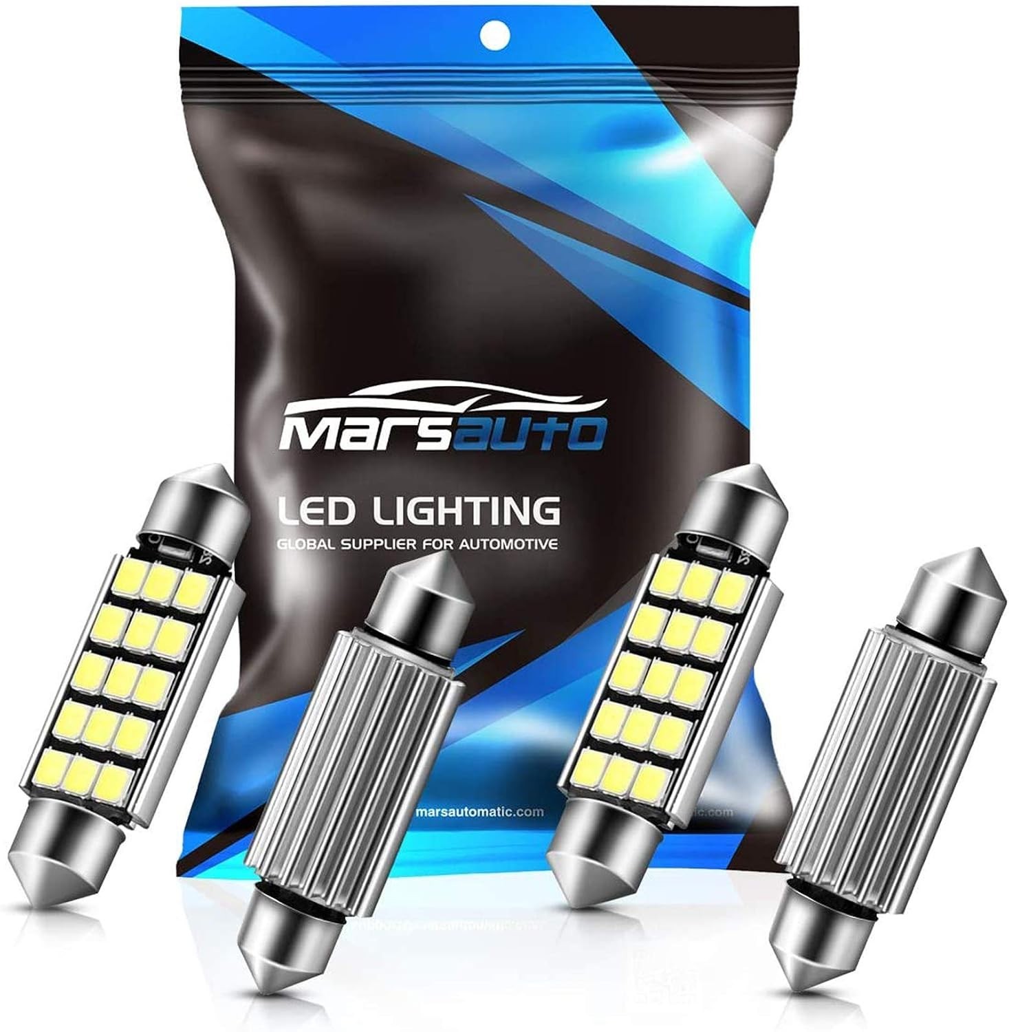 Efficient 578 LED Bulbs – 4 Pack, 400LM, No Polarity, Long-Lasting 50,000 Hours