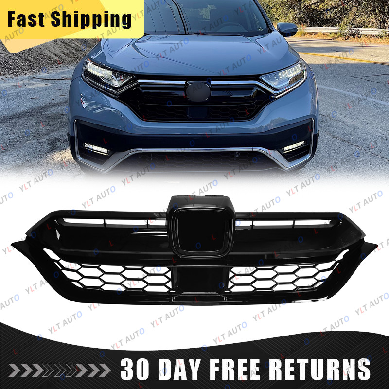 Fit For 2020-22 Honda CR-V CRV Honeycomb Front Upper Grille Assembly ABS Plastic