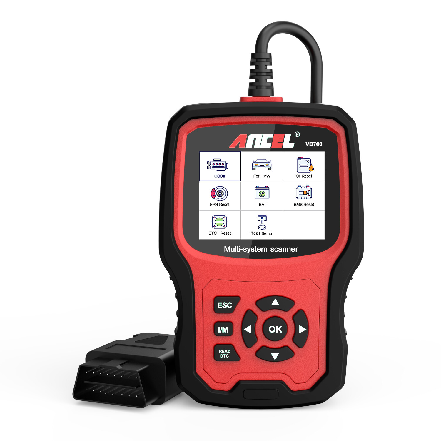 ANCEL VD700-US Car Diagnostic Tool Scanner Fit FOR AUDI SEAT SKODA VAG Bentley
