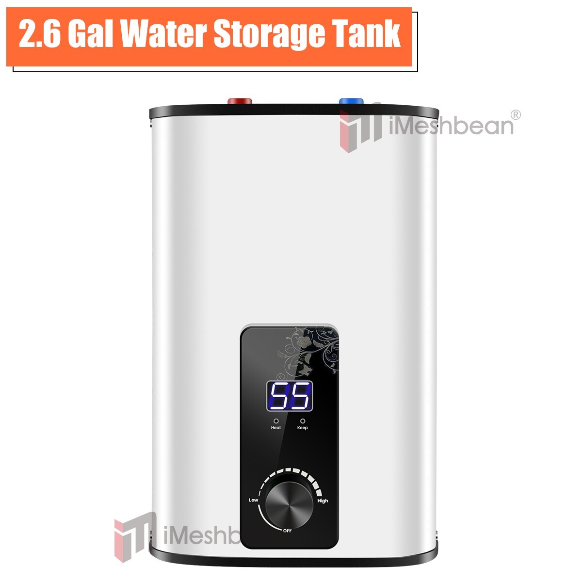 110V Mini Hot 10L Electric Tank Water Heater Kitchen Bathroom Home 95°F-167°F US
