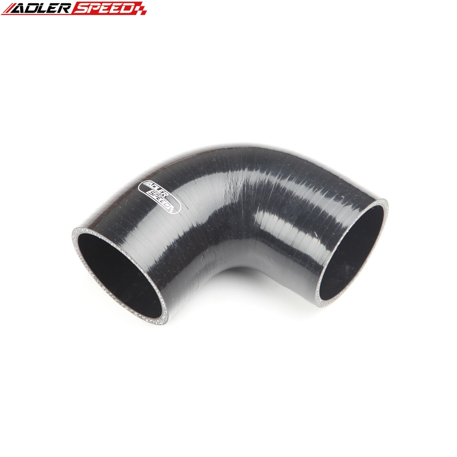 US SHIP 90 Degree 2.375″ 60mm ID Silicone Hose Turbo Intake Coupler Pipe Black