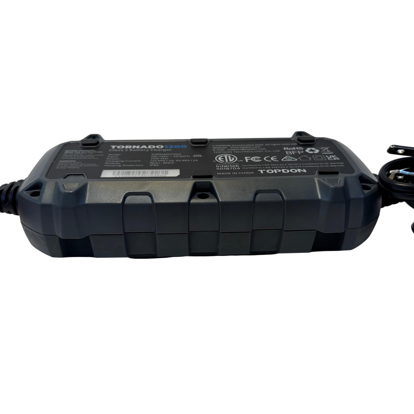 TOPDON Tornado1200 Smart Battery Charger 1.2A IP65 6V/12V TORNADO1200