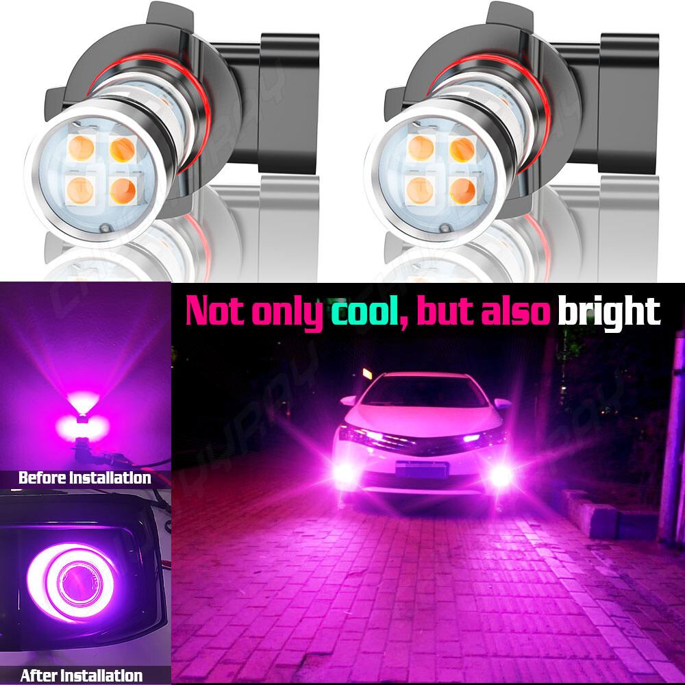 Pair For Ford EXPEDITION 2003-2006 LED Bulbs Kit Fog Driving Light 9006 14000k