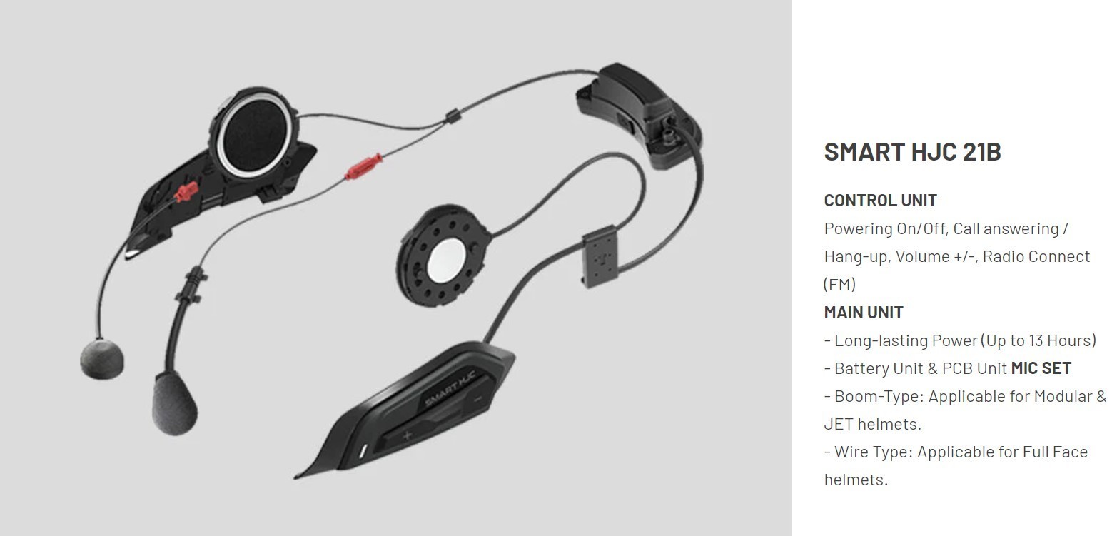 SMART HJC 21B SENA Bluetooth Communication System for HJC Helmets- SP132