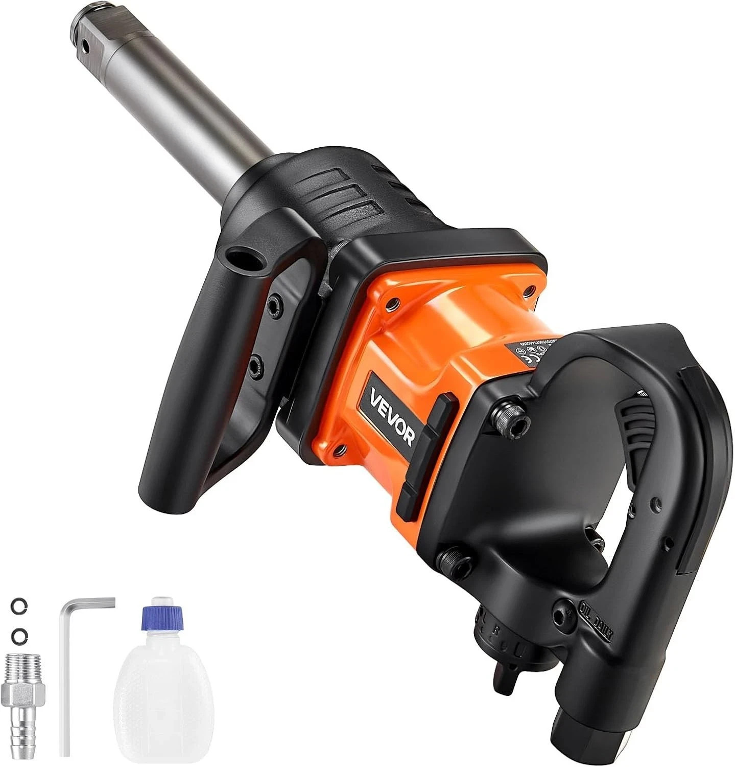 Air Impact Wrench Extended Anvil Pneumatic Impact Gun for Truck Tire Lug NutsAir