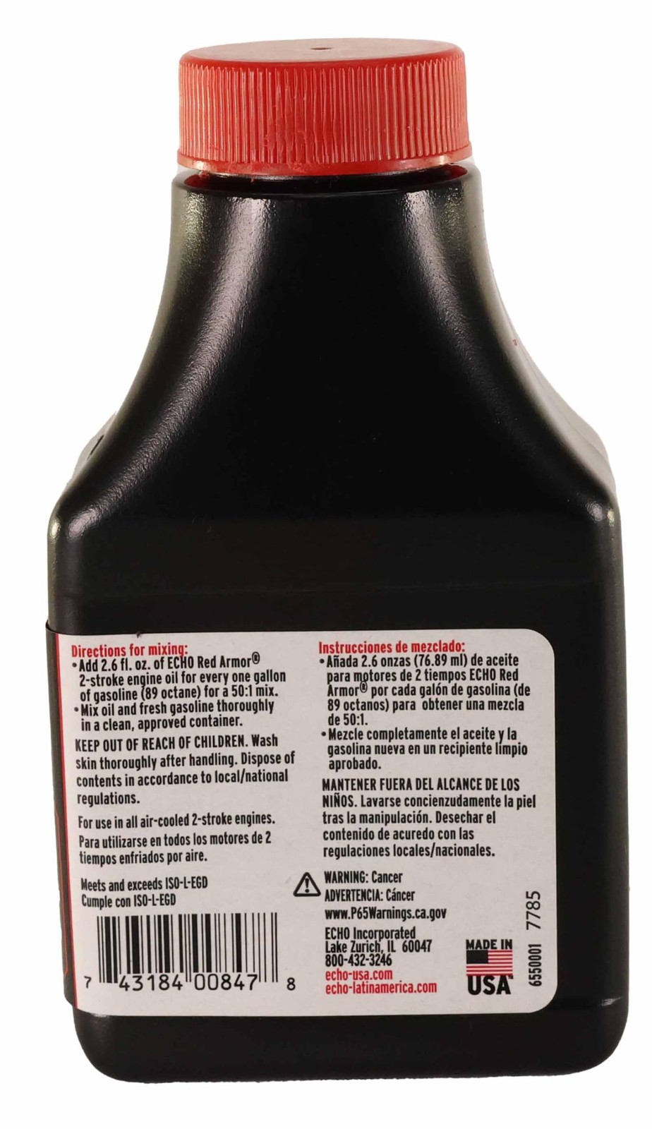 Echo 6550001 Red Armor 2-Cycle Engine Oil, Pack Of 6 6