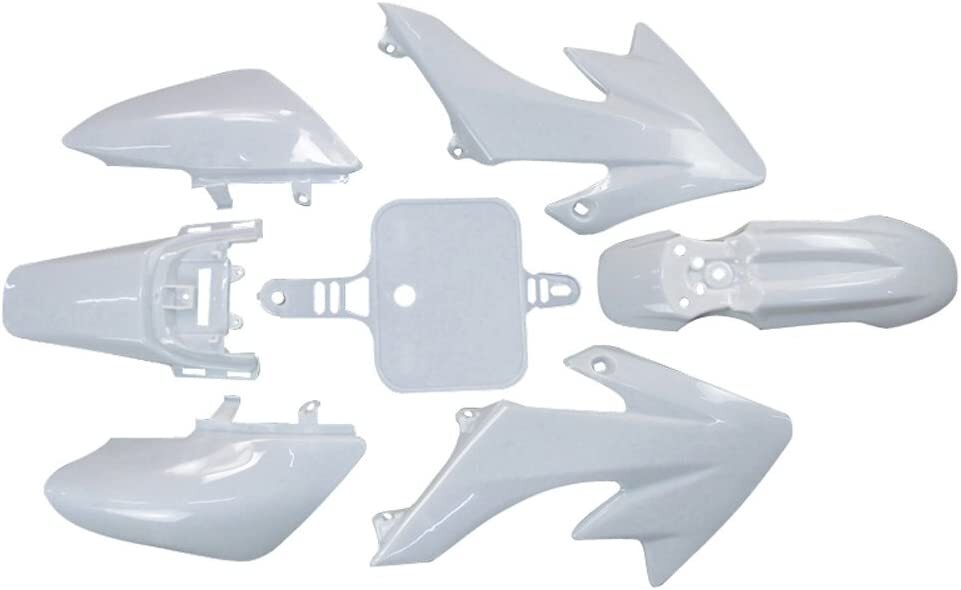 Pit bike Dirt Bike White Plastic Fender Kit for Honda XR50 CRF50 PS01